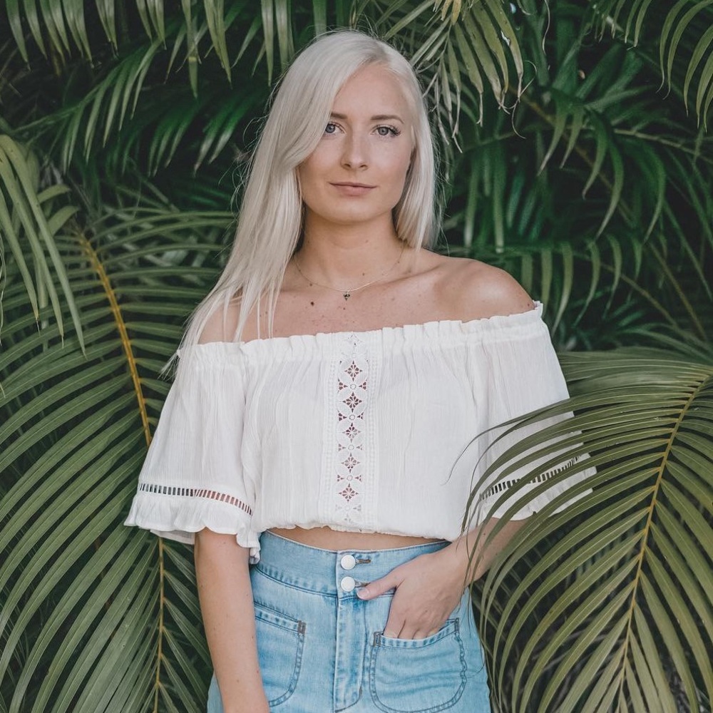 White Off The Shoulder Top